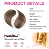 image:imageREECHO Clip in Hair Volumizer 2PCS 12 inch Short Thick Clip in Hairpieces Adding Extra Volume Hair Extensions for Women  Dark Brown with HighlightsChestnut Brown