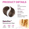 image:imageREECHO Clip in Hair Volumizer 2PCS 12 inch Short Thick Clip in Hairpieces Adding Extra Volume Hair Extensions for Women  Dark Brown with HighlightsChocolate Brown