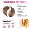 image:imageREECHO Clip in Hair Volumizer 2PCS 12 inch Short Thick Clip in Hairpieces Adding Extra Volume Hair Extensions for Women  Dark Brown with HighlightsLight Brown