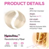 image:imageREECHO Clip in Hair Volumizer 2PCS 12 inch Short Thick Clip in Hairpieces Adding Extra Volume Hair Extensions for Women  Dark Brown with HighlightsPearl Platinum