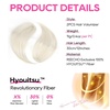 image:imageREECHO Clip in Hair Volumizer 2PCS 12 inch Short Thick Clip in Hairpieces Adding Extra Volume Hair Extensions for Women  Dark Brown with HighlightsPlatinum Blonde