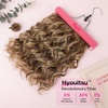 image:imageREECHO Curly Clip in Hair Extensions 4PCS 24 inch Long Hair Extensions Clip ins Lace Weft Natural Hairpieces for Women Daily Light Brown with Blonde HighlightsLight Brown with Blonde Highlights