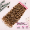 image:imageREECHO Curly Clip in Hair Extensions 4PCS 24 inch Long Hair Extensions Clip ins Lace Weft Natural Hairpieces for Women Daily Light Brown with Blonde HighlightsStrawberry Blonde
