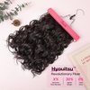 image:imageREECHO Curly Clip in Hair Extensions 4PCS 24 inch Long Hair Extensions Clip ins Lace Weft Natural Hairpieces for Women Daily Light Brown with Blonde HighlightsBlack Brown