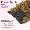 image:imageREECHO Curly Hair Extensions  4PCS 18 GoGo Curly Clip in Hair Extensions 100 Super Protein Hairpieces with Invisible Lace Weft Silky Soft Natural Look for Women  Chocolate Brown with Lighter EndsHoney Blonde Mix