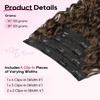 image:imageREECHO Curly Hair Extensions  4PCS 18 GoGo Curly Clip in Hair Extensions 100 Super Protein Hairpieces with Invisible Lace Weft Silky Soft Natural Look for Women  Chocolate Brown with Lighter EndsChocolate Brown with Lighter Ends