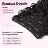 image:imageREECHO Curly Hair Extensions  4PCS 18 GoGo Curly Clip in Hair Extensions 100 Super Protein Hairpieces with Invisible Lace Weft Silky Soft Natural Look for Women  Chocolate Brown with Lighter EndsNatural Black