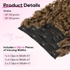 image:imageREECHO Curly Hair Extensions  4PCS 18 GoGo Curly Clip in Hair Extensions 100 Super Protein Hairpieces with Invisible Lace Weft Silky Soft Natural Look for Women  Chocolate Brown with Lighter EndsGolden Walnut