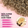 image:imageREECHO Curly Hair Extensions  4PCS 18 GoGo Curly Clip in Hair Extensions 100 Super Protein Hairpieces with Invisible Lace Weft Silky Soft Natural Look for Women  Chocolate Brown with Lighter EndsAsh Bronde