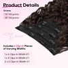image:imageREECHO Curly Hair Extensions  4PCS 18 GoGo Curly Clip in Hair Extensions 100 Super Protein Hairpieces with Invisible Lace Weft Silky Soft Natural Look for Women  Chocolate Brown with Lighter EndsDark Brown