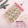 image:imageREECHO Curly Hair Extensions 4PCS 16 inch Clip in Hair Extensions Lace Weft Short Curly Hair Extension Clip Ins Invisible Natural Hairpieces for Women Light Brown with Blonde HighlightsAsh Blonde with Highlights