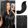 image:imageREECHO Hair Extensions 11PCS Clip in Hair Extensions 28 Long Straight hair extensions HE005 Natural Soft Synthetic Hairpieces for Women BlackBlack