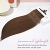 image:imageREECHO Hair Extensions 11PCS Clip in Hair Extensions 28 Long Straight hair extensions HE005 Natural Soft Synthetic Hairpieces for Women BlackChestnut Brown