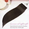 image:imageREECHO Hair Extensions 11PCS Clip in Hair Extensions 28 Long Straight hair extensions HE005 Natural Soft Synthetic Hairpieces for Women BlackChocolate Brown