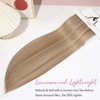 image:imageREECHO Hair Extensions 11PCS Clip in Hair Extensions 28 Long Straight hair extensions HE005 Natural Soft Synthetic Hairpieces for Women BlackDirty Blonde with Highlights