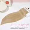 image:imageREECHO Hair Extensions 11PCS Clip in Hair Extensions 28 Long Straight hair extensions HE005 Natural Soft Synthetic Hairpieces for Women BlackGolden Blonde