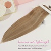 image:imageREECHO Hair Extensions 11PCS Clip in Hair Extensions 28 Long Straight hair extensions HE005 Natural Soft Synthetic Hairpieces for Women BlackLight Brown with Blonde Highlights
