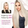 image:imageREECHO Hair Extensions 11PCS Clip in Hair Extensions 28 Long Straight hair extensions HE005 Natural Soft Synthetic Hairpieces for Women BlackMedium Blonde with Highlights