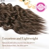 image:imageREECHO Hair Extensions 4PCS Clip in Hair Extensions HE001 Natural Soft Synthetic Hairpieces for Women Light Brown with Blonde HighlightsGinger Brown