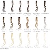 image:imageREECHO Long Side Air Bangs Wavy Curly Clip in Curtain Bangs Front Side Bangs FaceFraming Highlights for Women Daily Use 2 PCS Set Long TemplesDark Brown with Copper Highlight