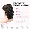 image:imageREECHO Ponytail Extension 12 Classic Loose Curly Wavy Claw Clip Ponytail Wig Extensions Hairpieces for Women  Platinum BlondeBlack Brown