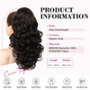 image:imageREECHO Ponytail Extension 12 Classic Loose Curly Wavy Claw Clip Ponytail Wig Extensions Hairpieces for Women  Platinum BlondeBlack Brown