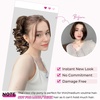 image:imageREECHO Ponytail Extension 12 Classic Loose Curly Wavy Claw Clip Ponytail Wig Extensions Hairpieces for Women  Platinum BlondeDark Brown