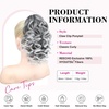 image:imageREECHO Ponytail Extension 12 Classic Loose Curly Wavy Claw Clip Ponytail Wig Extensions Hairpieces for Women  Platinum BlondeGrey with White Ends
