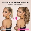 image:imageREECHO Ponytail Extension 14 Inch Curly Claw Pony Tails Hair Extensions Clip in Ponytail Hair Extensions Natural Synthetic Hairpiece for Women Everyday Wear  Platinum BlondeCopper Red