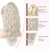 image:imageREECHO Ponytail Extension 14 Inch Curly Claw Pony Tails Hair Extensions Clip in Ponytail Hair Extensions Natural Synthetic Hairpiece for Women Everyday Wear  Platinum BlondePlatinum Blonde