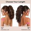image:imageREECHO Ponytail Extension 14 Inch Curly Claw Pony Tails Hair Extensions Clip in Ponytail Hair Extensions Natural Synthetic Hairpiece for Women Everyday Wear  Platinum BlondeMedium Blonde with Highlights