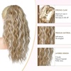 image:imageREECHO Ponytail Extension 14 Inch Curly Claw Pony Tails Hair Extensions Clip in Ponytail Hair Extensions Natural Synthetic Hairpiece for Women Everyday Wear  Platinum BlondeAsh Blonde with Highlights