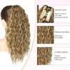 image:imageREECHO Ponytail Extension 14 Inch Curly Claw Pony Tails Hair Extensions Clip in Ponytail Hair Extensions Natural Synthetic Hairpiece for Women Everyday Wear  Platinum BlondeMedium Blonde with Highlights