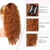 image:imageREECHO Ponytail Extension 14 Inch Curly Claw Pony Tails Hair Extensions Clip in Ponytail Hair Extensions Natural Synthetic Hairpiece for Women Everyday Wear  Platinum BlondeCopper Red