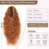 image:imageREECHO Ponytail Extension 14 Inch Curly Claw Pony Tails Hair Extensions Clip in Ponytail Hair Extensions Natural Synthetic Hairpiece for Women Everyday Wear  Platinum BlondeCopper Red
