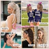 image:imageREECHO Ponytail Extension 14 Inch Curly Claw Pony Tails Hair Extensions Clip in Ponytail Hair Extensions Natural Synthetic Hairpiece for Women Everyday Wear  Platinum BlondeBlack Brown