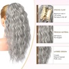 image:imageREECHO Ponytail Extension 14 Inch Curly Claw Pony Tails Hair Extensions Clip in Ponytail Hair Extensions Natural Synthetic Hairpiece for Women Everyday Wear  Platinum BlondeGreyBrownSilverWhite Mixed