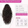 image:imageREECHO Ponytail Extension 14 Inch Curly Claw Pony Tails Hair Extensions Clip in Ponytail Hair Extensions Natural Synthetic Hairpiece for Women Everyday Wear  Platinum BlondeBlack Brown