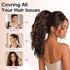 image:imageREECHO Ponytail Extension 14 Inch Curly Claw Pony Tails Hair Extensions Clip in Ponytail Hair Extensions Natural Synthetic Hairpiece for Women Everyday Wear  Platinum BlondeMedium Blonde with Highlights