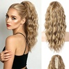 image:imageREECHO Ponytail Extension 14 Inch Curly Claw Pony Tails Hair Extensions Clip in Ponytail Hair Extensions Natural Synthetic Hairpiece for Women Everyday Wear  Platinum BlondeMedium Blonde with Highlights