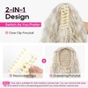 image:imageREECHO Ponytail Extension 30 Long Claw Clip Ponytail Extension for Women Curly Pony Tails Hair Extensions Clip in Synthetic Hairpiece for Women Platinum BlondePlatinum Blonde