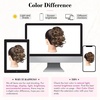 image:imageREECHO Ponytail Extension 9 Claw Clip in Short Curly Wavy Pony Hair Extension Jaw Clip on Pony Tail HP001 Hairpiece for Women  Chocolate Brown with HighlightsChestnut Brown with Golden Highlights