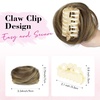 image:imageREECHO Space Bun Hair Pieces 2 PCS Mini Claw Clip in Messy amp Cat Ears Fake Hair Bun Extensions HB001 Wig Accessory Updo Hairpieces for Women Pack of 235 Wavy Black BrownLight Brown with Highlights