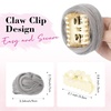 image:imageREECHO Space Bun Hair Pieces 2 PCS Mini Claw Clip in Messy amp Cat Ears Fake Hair Bun Extensions HB001 Wig Accessory Updo Hairpieces for Women Pack of 235 Wavy Black BrownSilver Grey