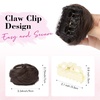 image:imageREECHO Space Bun Hair Pieces 2 PCS Mini Claw Clip in Messy amp Cat Ears Fake Hair Bun Extensions HB001 Wig Accessory Updo Hairpieces for Women Pack of 235 Wavy Black BrownChestnut Brown