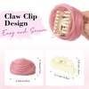 image:imageREECHO Space Bun Hair Pieces 2 PCS Mini Claw Clip in Messy amp Cat Ears Fake Hair Bun Extensions HB001 Wig Accessory Updo Hairpieces for Women Pack of 235 Wavy Black BrownLight Pink