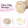 image:imageREECHO Space Bun Hair Pieces 2 PCS Mini Claw Clip in Messy amp Cat Ears Fake Hair Bun Extensions HB001 Wig Accessory Updo Hairpieces for Women Pack of 235 Wavy Black BrownLight Blonde