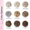 image:imageREECHO Space Bun Hair Pieces 2 PCS Mini Claw Clip in Messy amp Cat Ears Fake Hair Bun Extensions HB001 Wig Accessory Updo Hairpieces for Women Pack of 235 Wavy Black BrownBurgundy