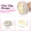 image:imageREECHO Space Bun Hair Pieces 2 PCS Mini Claw Clip in Messy amp Cat Ears Fake Hair Bun Extensions HB001 Wig Accessory Updo Hairpieces for Women Pack of 235 Wavy Black BrownPearl Platinum