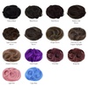 image:imageREECHO Space Bun Hair Pieces 2 PCS Mini Claw Clip in Messy amp Cat Ears Fake Hair Bun Extensions HB001 Wig Accessory Updo Hairpieces for Women Pack of 235 Wavy Black BrownLight Pink